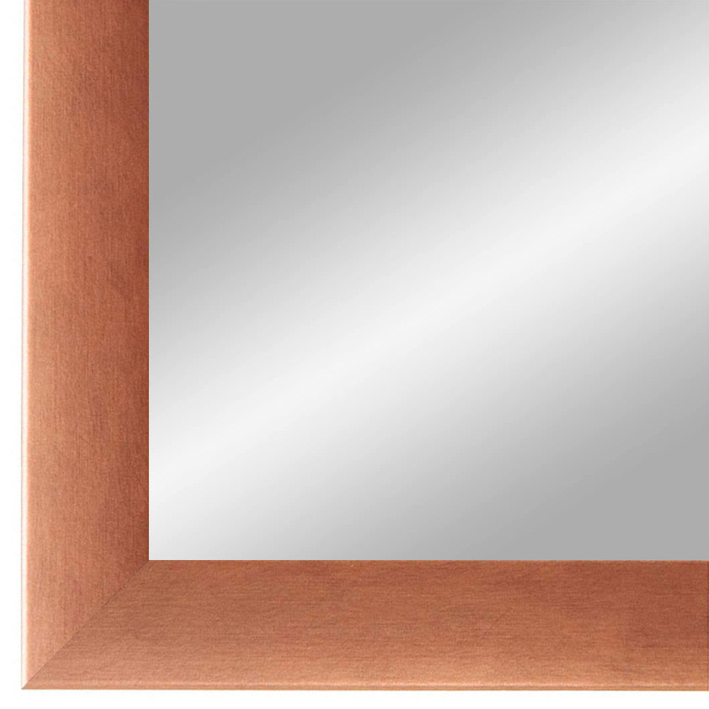 EXCLUSIV Wandspiegel nach Maß (Kupfer-Braun), Maßgefertigter Spiegelrahmen inkl. Spiegel und stabiler Rückwand mit Aufhängern