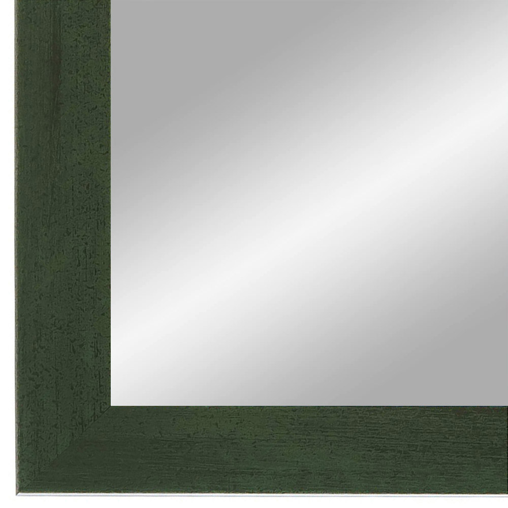 EXCLUSIV Wandspiegel nach Maß (Grün-gewischt), Maßgefertigter Spiegelrahmen inkl. Spiegel und stabiler Rückwand mit Aufhängern