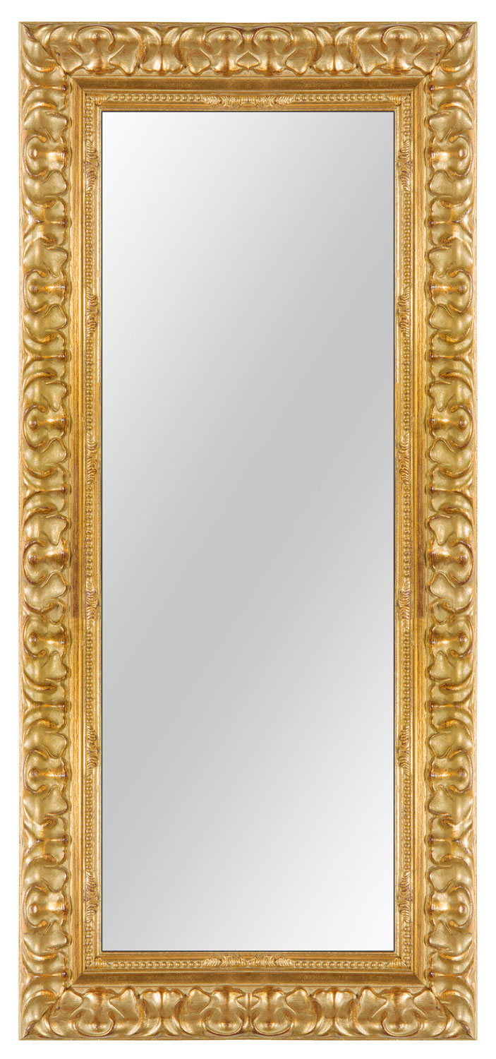 Massivholz Spiegelrahmen Wandspiegel nach Maß - Gold Barock Shabby - NO.15  - Alle Größen