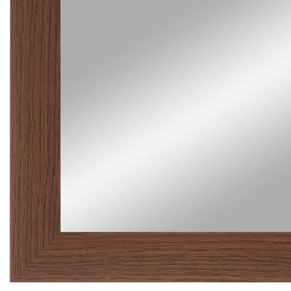 EXCLUSIV Wandspiegel nach Maß (Wenge Braun), Maßgefertigter Spiegelrahmen inkl. Spiegel und stabiler Rückwand mit Aufhängern